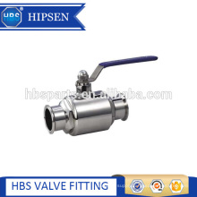 food grade sanitary stainless steel clamp directly two way ball valve